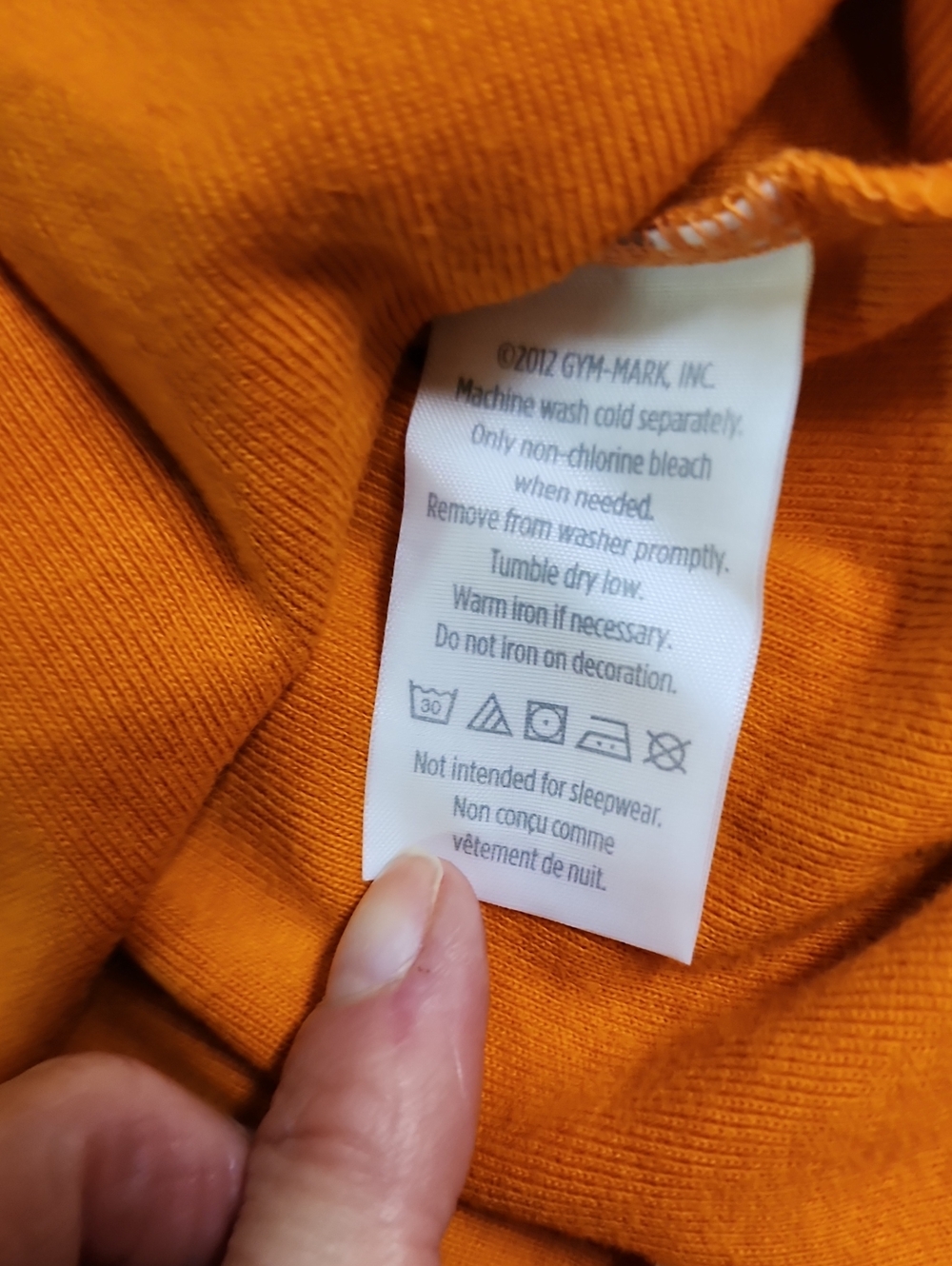 VTG Gymboree Girls Orange Floral Applique Long Sleeve Button Accent Top Size 4 - Picture 8 of 9